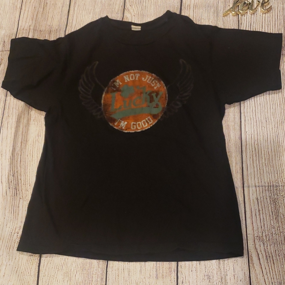 Unknown brand black t shirt size small men